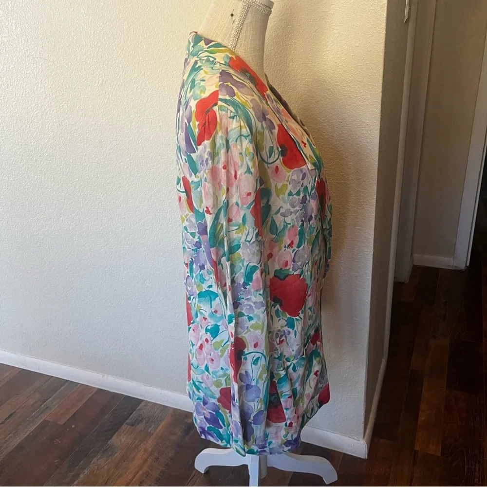 Campus Casuals of California - Vintage Floral Women's Blazer-Size 13/14